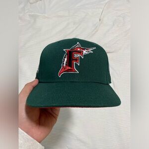 Men's Florida Marlins New Era Black 59FIFTY Fitted Hat